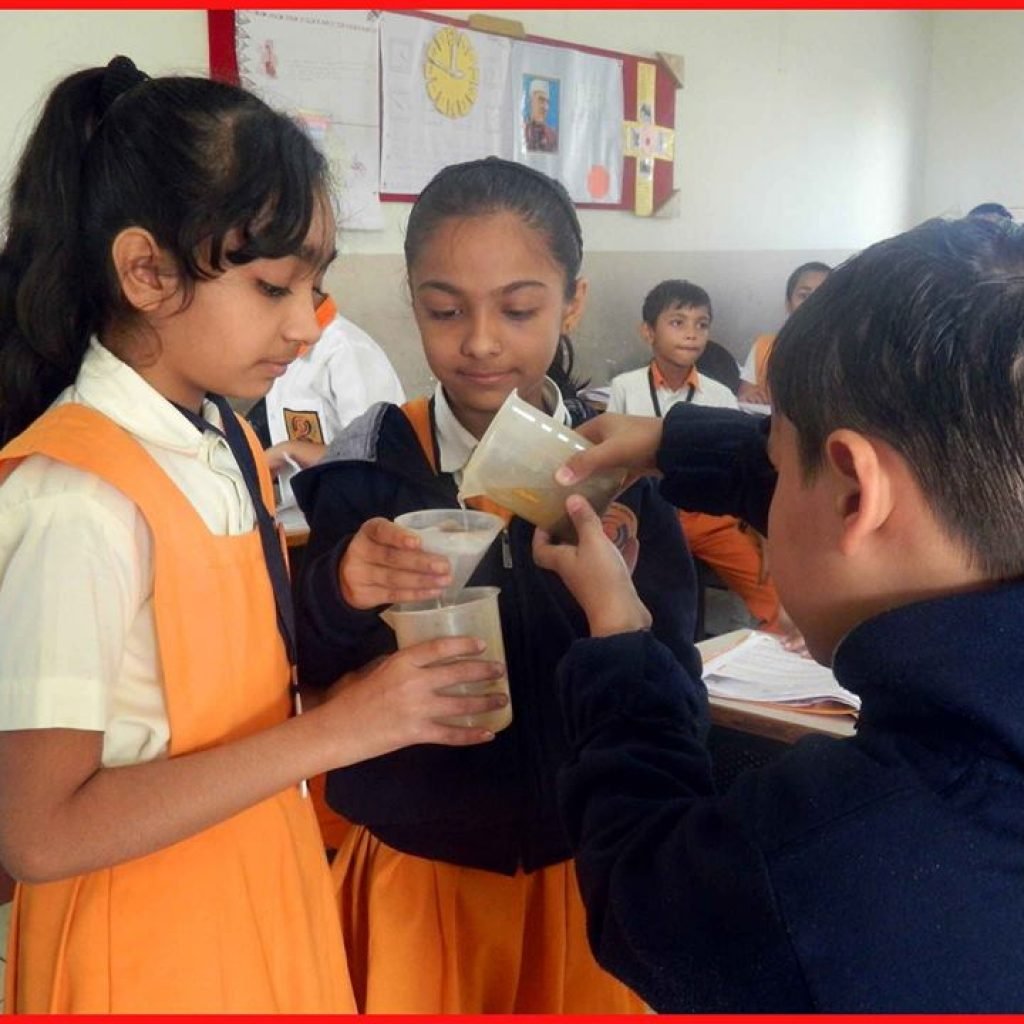 Process of filtration was demonstrated in the class