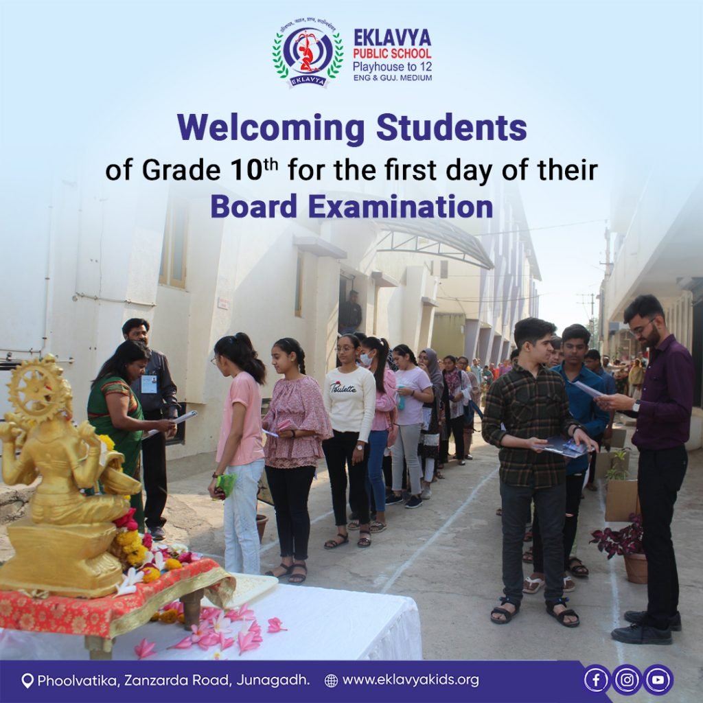 Eklavya Public School welcomed the students of Grade 10