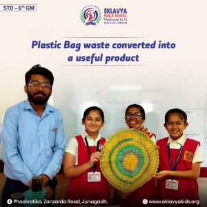 Plastic bag waste was successful converted into a useful product